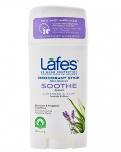 Lafe's deodorant in a convenient twist-stick formula features a smooth glide and 24-hour odor fighting performance (clinically tested). Our lavender scented deodorant is made with lavender essential oils to keep you calm, relaxed, and feeling fresh. Our natural botanical essential oils fight odor-causing bacteria without the use of harmful chemicals. Lafe's twist-stick lavender deodorant was chosen as Chatelaine Magazine’s “Best Aluminum Free Deodorants That Actually Work” for its list of natural ingredient