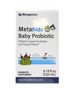 MetaKids™ Baby Probiotic features a unique blend of probiotics to help support a healthy intestinal environment. The safety and efficacy of these probiotic strains are supported by extensive laboratory research and clinical evaluation.