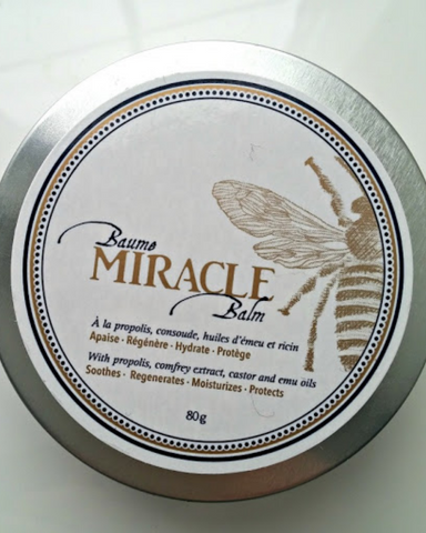 Bella Vita Miracle Balm is the only balm you will ever need. Made with ingredient like propolis, comfrey, and castor oil Miracle Balm can be used as an anti-inflammatory, antiseptic, anti-itching, moisturizer and much more. Miracle Balm is able to restore life to dried, cracked skin and give it back it's elasticity and strengthen dried broken or too soft nails. NOt only is it great for your hands Miracle Balm can be used on dry crack feet and protects the cheeks against frostbite in the cold winter months! 