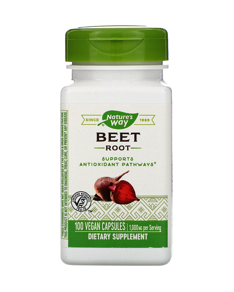 Beet Root is rich in phyto-nutrients and is one of the more popular botanicals in the market today. Beet Root supports antioxidant pathways and free radical scavenging activity.* Our beet root is Tru-ID™ certified to guarantee authenticity. At Nature's Way®, we believe nature knows best. That's why our mission is to seek out the best herbs the earth has to give. It's the way we deliver uncompromising quality and help you live healthier.