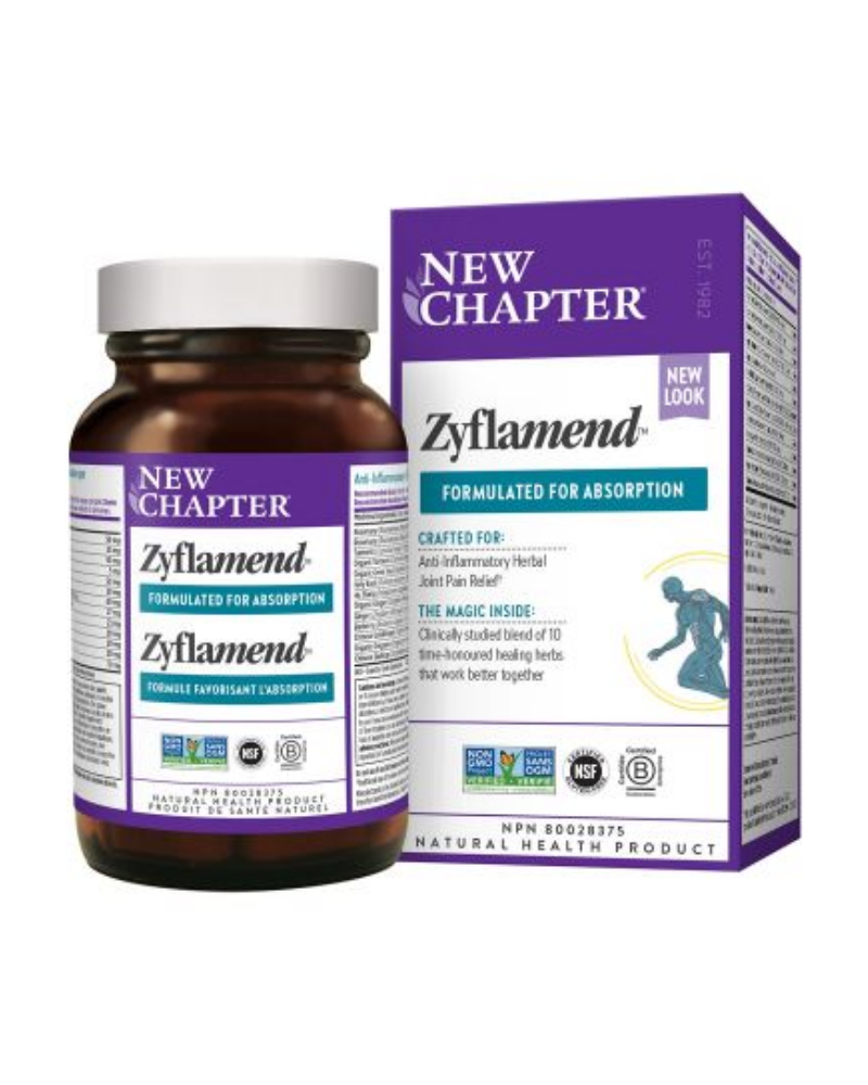 Zyflamend is a full-spectrum blend of 10 remarkable herbs, including dual extracts of Turmeric. Turmeric is traditionally used in herbal medicine as an anti-inflammatory to help relieve joint pain. Joint inflammation is a natural healing process of the body, but it can manifest as pain. The whole, active phytonutrients in Zyflamend's Turmeric work to provide a 100% herbal response to joint inflammation and discomfort.
