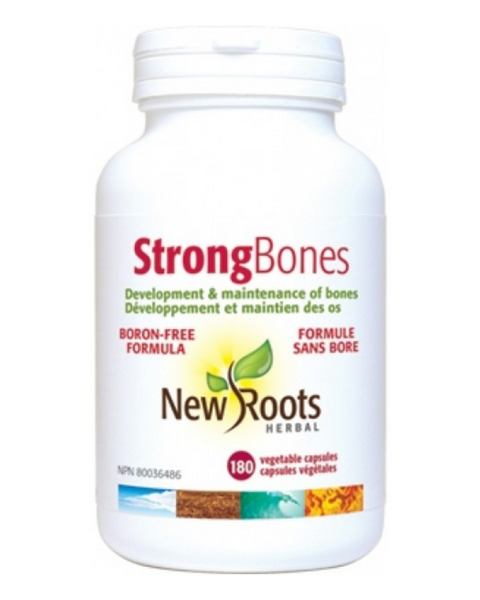 Strong Bones helps you build and maintain stronger bones. Strong Bones contains the proper form of calcium (MCHA) from New Zealand, with cofactors for immediate absorption for the prevention of osteoporosis.