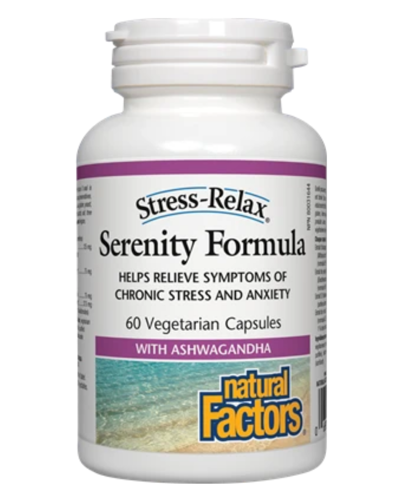 Stress-Relax Serenity Formula is a unique mix of adaptogenic herbs designed to promote emotional well-being and to help the body cope with symptoms of stress naturally. It is the ideal formula for those suffering from adrenal exhaustion and other health issues caused by anxiety and chronic daily stress.