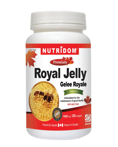 Nutridom Royal Jelly is rich in multivitamins, minerals, enzymes, amino acids, and acetylcholine. It has been used in traditional medicine in Europe and Asia for longevity.