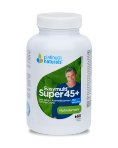 Super Easymulti 45+ is designed to fight against internal and external signs of aging through its unique formulation of vitamins, minerals, traditional herbal therapies and antioxidants.