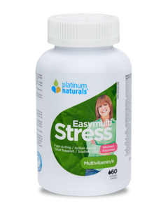 Easymulti Stress for Women combines your daily vitamin and mineral needs with GABA, cordyceps, rhodiola rosea and Siberian ginseng to help your body deal with stress, recover lost energy and regain your calmness and mental clarity.