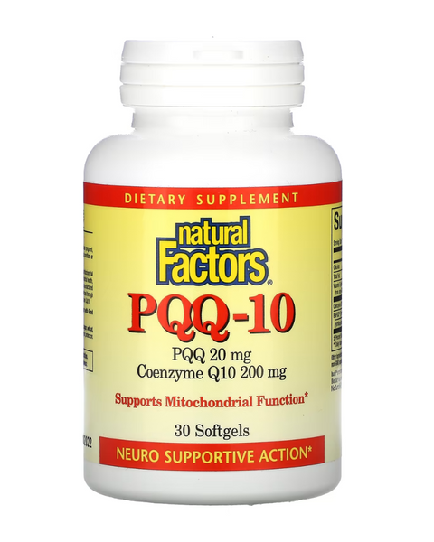 PQQ-10 protects cells from oxidative damage that can lead to cognitive decline, neurodegenerative disease, and cardiovascular problems. PQQ and CoQ10 work together to support the mitochondria, the cells’ energy producers. By protecting neurons and stimulating nerve growth in the brain, PQQ-10 also supports cognitive performance, including memory and attention.