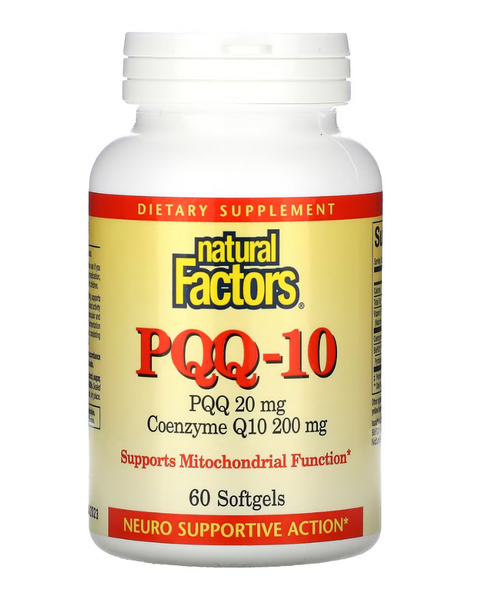 PQQ-10 protects cells from oxidative damage that can lead to cognitive decline, neurodegenerative disease, and cardiovascular problems. PQQ and CoQ10 work together to support the mitochondria, the cells’ energy producers. By protecting neurons and stimulating nerve growth in the brain, PQQ-10 also supports cognitive performance, including memory and attention.