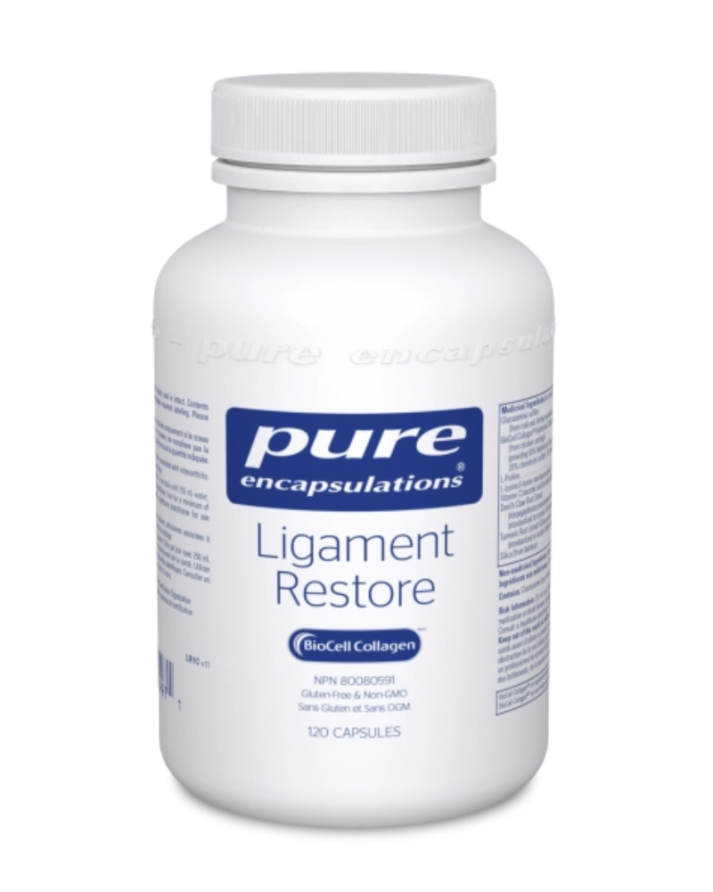 Ligament Restore combines ingredients found naturally in tendons, ligaments and joints, including glucosamine sulfate, to help strengthen and support the maintenance and natural repair processes of cartilage.