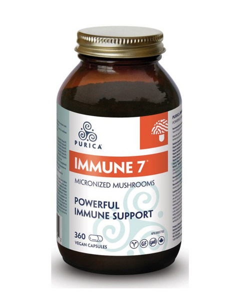 Immune 7® provides superior support for the immune system. It may be used proactively, or to assist a suppressed immune response. Containing beta glucans and other mushroom compounds known to be highly effective in activating immunity, Immune 7®’s high bio-availability makes it the gold standard of mushroom therapy.