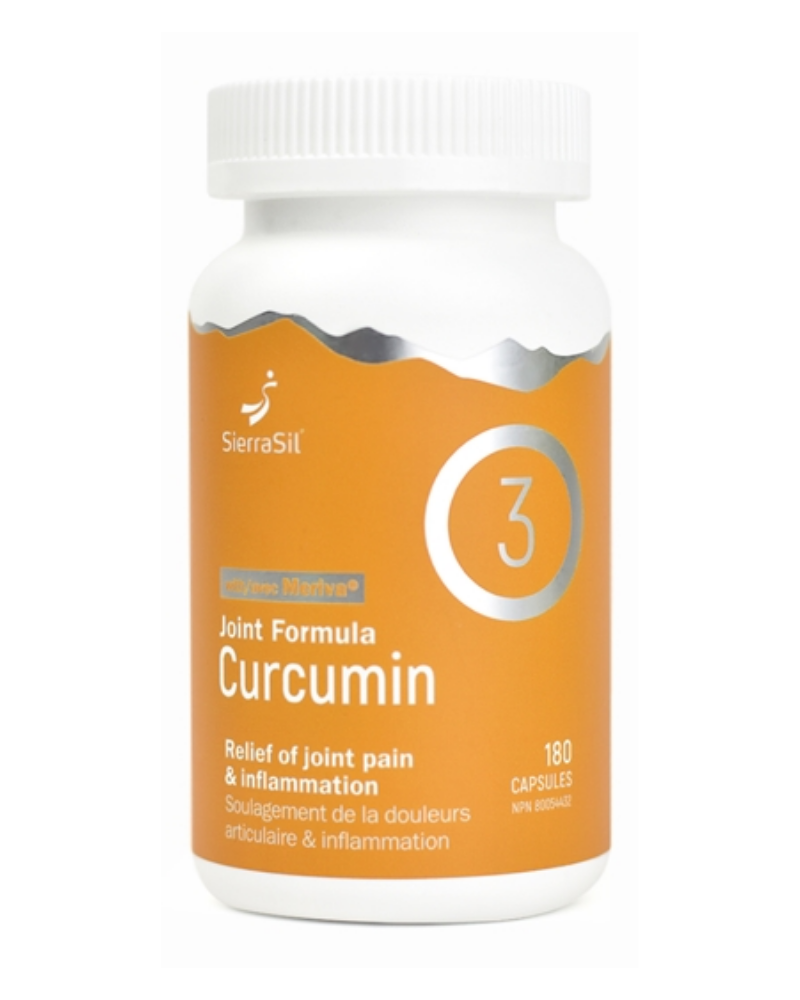 SierraSil Joint Formula with Curcumin provides antioxidants for the maintenance of good health.  Joint Formula Curcumin blends premium, well-researched Meriva® Curcumin with half a dose of SierraSil mineral complex.  Curcumin is the natural active ingredient in the spice turmeric, and is clinically proven to have a higher analgesic effect than acetaminophen.