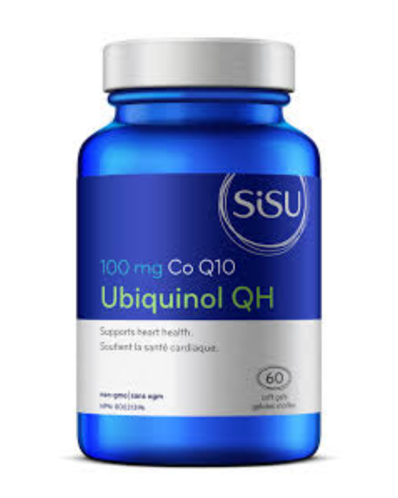 Essential to the production of energy in every cell in the body, coenzyme Q10 (CoQ10) is a fat-soluble antioxidant that we produce less of as we age. Using a pure, cold-pressed olive oil base for improved absorption, Sisu Ubiquinol QH delivers the active form of CoQ10 to promote increased energy and heart strength.