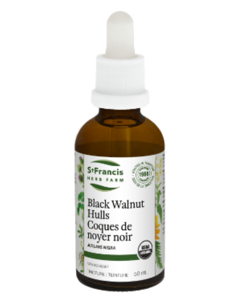 Treat intestinal parasites with our Black Walnut Hulls. Our expertly crafted Black Walnut Tincture is a great support against intestinal parasites.