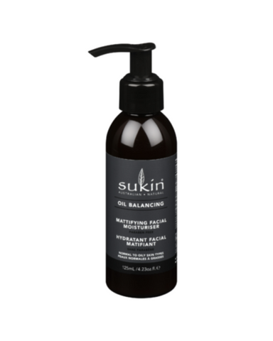 ﻿The Mattifying Facial Moisturizer from Sukin is quickly absorbed and employs rice powder and moringa to promote healthy pores and leave a mattified and balanced complexion.