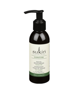 Sukin's best selling facial moisturiser is a household favourite and for good reason.  This daily moisturiser provides fast absorbing, deeply penetrating hydration that softens and soothes skin. A lightweight cream which combines a delicate infusion of aloe vera, horsetail, nettle and burdock to soothe with skin healing rose hip, wheat germ, jojoba and avocado oil to promote healthy skin.  Application: After cleansing, gently massage into face, neck and décolletage.  Suitable for all skin types. Paraben Fre
