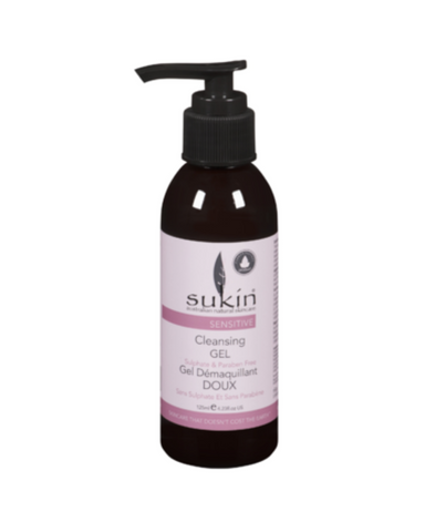 Sukin's Sensitive Cleansing Gel is formulated with green tea and chamomile with a blend of cucumber and avocado oil to gently cleanse and purify the skin.  This soap free facial cleanser provides a gentle, non-drying cleanse to remove impurities and excess oils, leaving skin soft, clear and balanced.