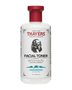 Thayers Alcohol-Free Unscented Witch Hazel with Organic Aloe Vera Formula Facial Toner has all the replenishing, revitalizing magic of our scented varieties, but is undetectable by the nose.