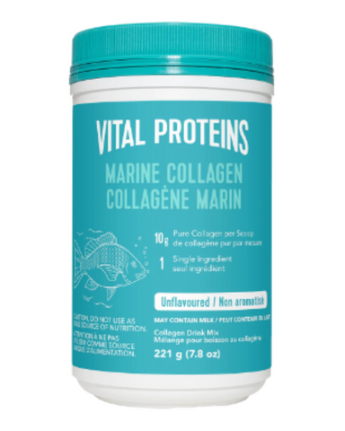 Our Marine Collagen is made from the skin of fish off the coast of Alaska. It's is a perfect flavourless and odorless option for individuals wanting to add hydrolyzed collagen to their diet. Our Marine Collagen is easily mixed into hot or cold liquids.